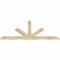 Ekena Millwork Saratoga Rough Sawn Timber Gable Bracket, Douglas Fir, 72"W x 33"H x 2"D x 4"F, 11/12 Pitch GBW072X33X0204SAR00RDF - alternate 3
